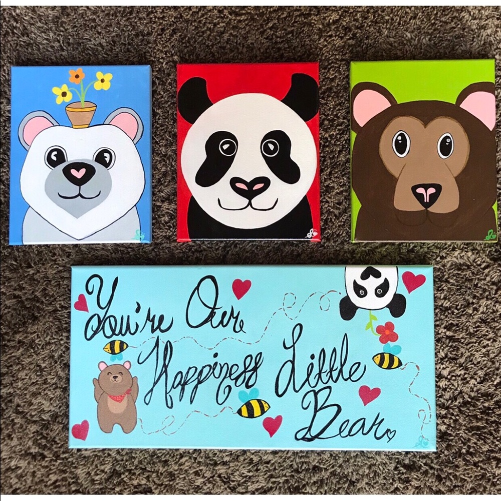 Personalized Canvas, Kids room decor 💜🤩
